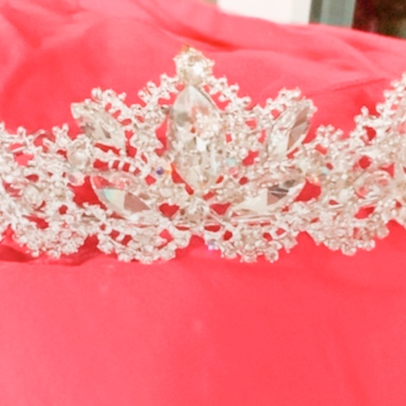 Wedding Crown  Tiara SILVER - Picture 8 of 13